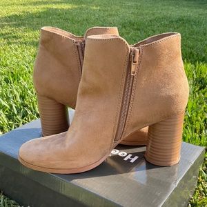 Brown Heel Ankle Boots Size 6 Womens